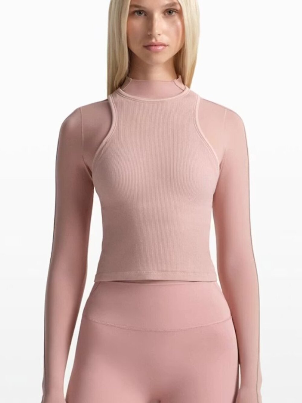 Nike Skims Ribbed Seamless Racer Front Tank